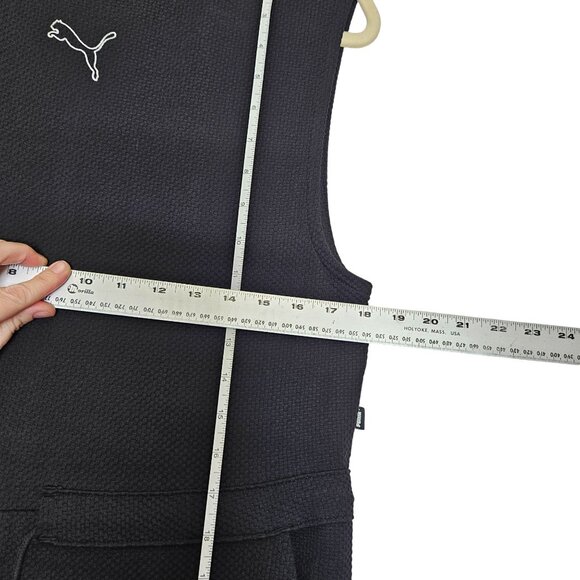 Puma NWOT Sleevelss Black White Jumpsuit Drawsting Waist  pockets Women's Size M - Picture 6 of 15